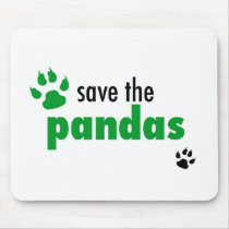 Save The Pandas Mousepads