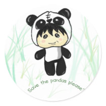 Save the Pandas please? stickers