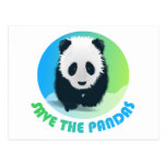 Save the Pandas Postcard postcards
