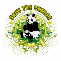 Save the Pandas posters