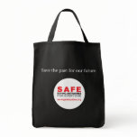 Save the past for our future grocery bag bags