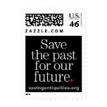 Save the past for our future stamp (black)