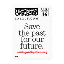 Save the past for our future stamp by safestore Save the past for our future stamp