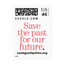 Save the past for our future stamp (red) by safestore Save the past for our future stamp (red)