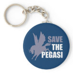 Save the Pegasi Mythical Flying Horse Keychain