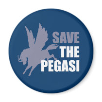 Save the Pegasi Mythical Flying Horse Refrigerator Magnets