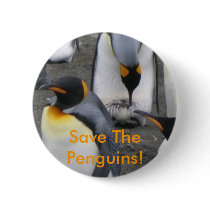 Save The Penguins! Button