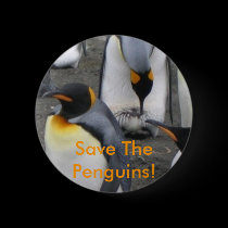 Save The Penguins! Button