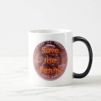 Save the Penny 11 Oz Magic Heat Color-Changing Coffee Mug
