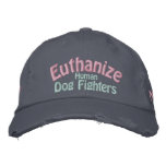 Save the Pitbull, Euthanize the Human Dog Fighters embroidered hats