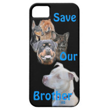 Save the Pitbull iPhone 5 Covers