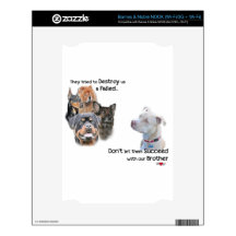 Save the Pitbull NOOK Decal