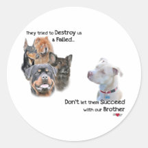 Save the Pitbull Stickers