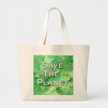 Save The Planet Canvas Bags