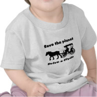 Save the Planet Drive a Clyde Tshirts