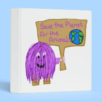 save the planet for the animals binders