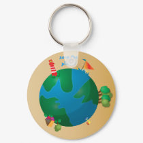 Save the Planet Keychain by sugraphic Save the Planet Keychain