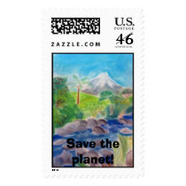 Save the planet! postage by Paganelli Save the planet! postage