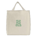 SAVE THE PLANET!SAVE THE FUTURE!HELP THE EARTH ... embroidered bags