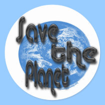 save the planet stickers