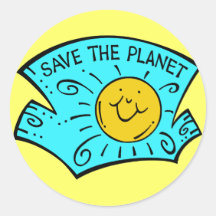 Save The Planet Sunshine Sticker