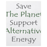 Save The Planet Support Alternative Energy Full Color Flyer