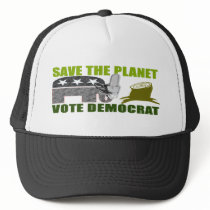 Save the Planet Vote Democrat Obama Hat