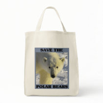 Save the Polar Bears Canvas Bags