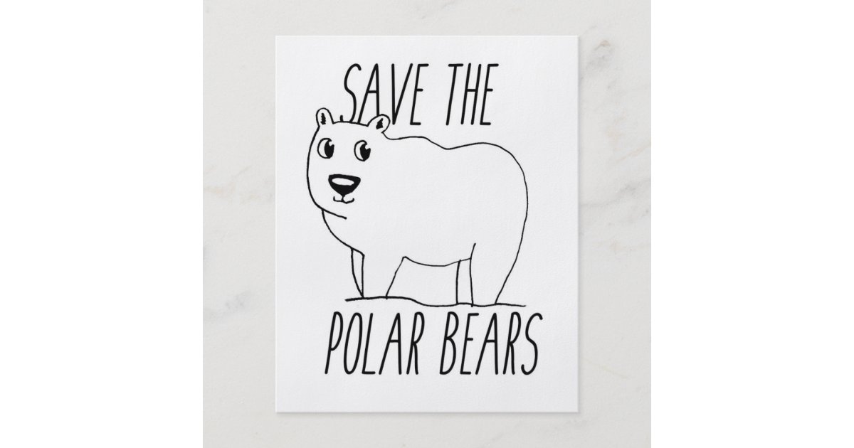 Save The Polar Bears Flyer Zazzle
