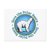 Save the Polar Bears Postcard