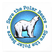 Save the Polar Bears posters