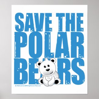 Save the Polar Bears print