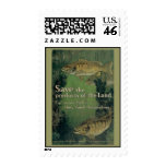 Save The Products Of The Land Eat More Fish Postage Stamps