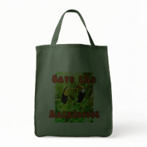 Save the Rain Forest Tote Bag by Scarebaby Save the Rain Forest Tote Bag