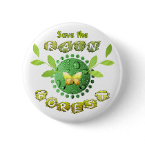 Save the Rainforest buttons by novaideo Save the Rainforest buttons