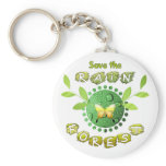 Save the Rainforest Keychain