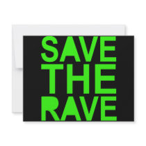 Save the rave green NU RAVE raver 80s scene invitations by clubelectrogear Save the rave green NU RAVE raver 80s scene invitations