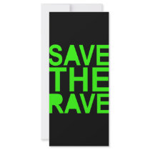 Save the rave green NU RAVE raver 80s scene rack cards by clubelectrogear Save the rave green NU RAVE raver 80s scene rack cards