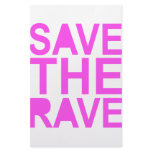 SAVE THE RAVE purple Personalized Stationery