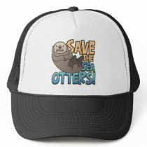 Save The Sea Otters hats by koncepts Save The Sea Otters hats
