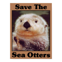 Save the Sea Otters posters