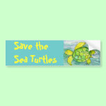 Save the Sea Turtles Bumper Sticker bumper stickers