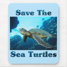 Save the Sea Turtles Mouse Pad