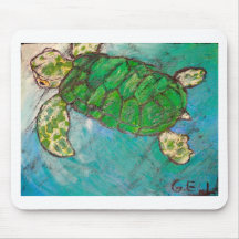 Save The Sea Turtle's Mouse Pads