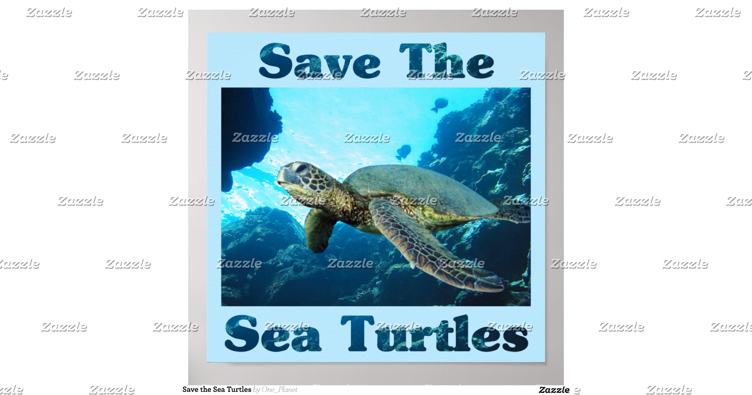 Save The Sea Turtles Poster-r756de0e0ce5547539a92a8d80347f97d Xdvh 