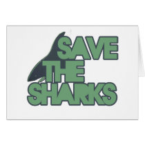 Save the Sharks Greeting Cards