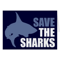 Save The Sharks, Save The Fins cards by EllesBaby Save The Sharks, Save The Fins cards