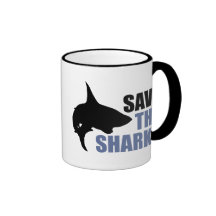 Save The Sharks, Save The Fins Coffee Mug