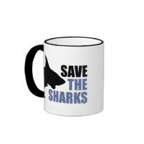Save The Sharks, Save The Fins Coffee Mug