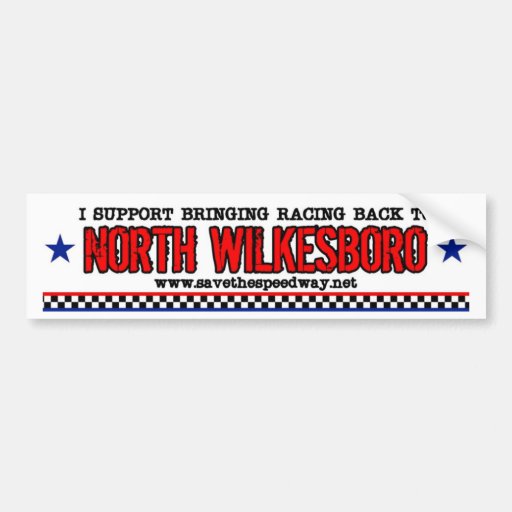 Save The Speedway Bumper Sticker